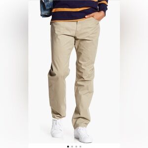 Lucky Brand 121 Heritage Slim Straight Leg Men's Khaki Chinos